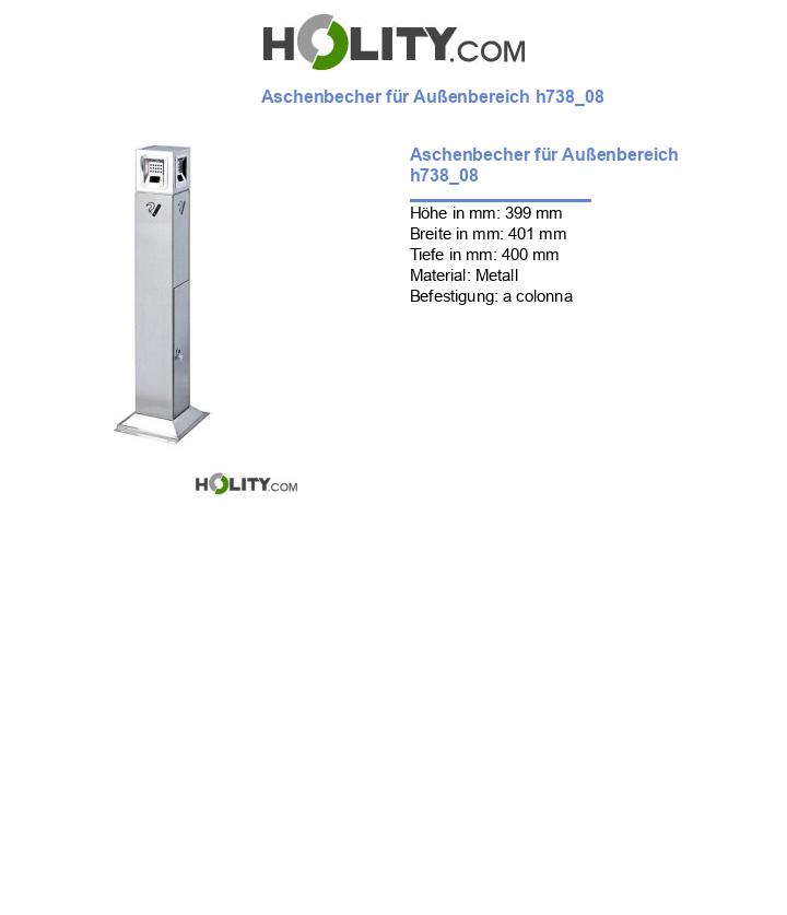 Aschenbecher für Außenbereich h738_08