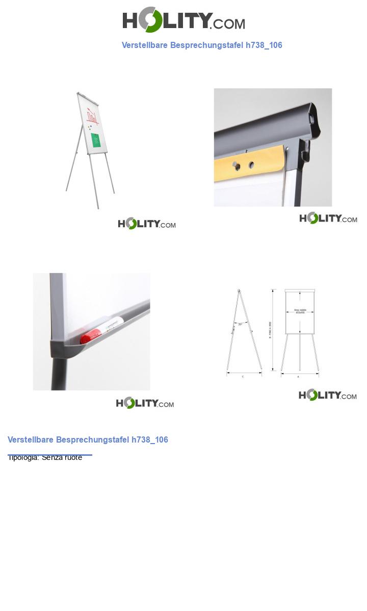 Verstellbare Besprechungstafel h738_106