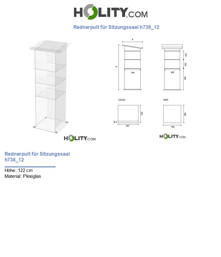 Rednerpult für Sitzungssaal h738_12