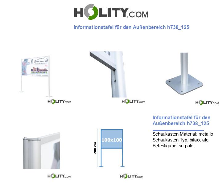 Informationstafel für den Außenbereich h738_125
