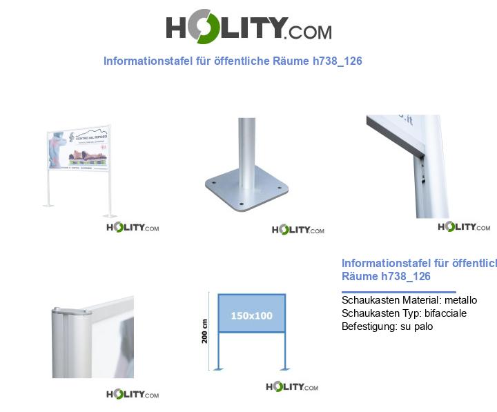 Informationstafel für öffentliche Räume h738_126