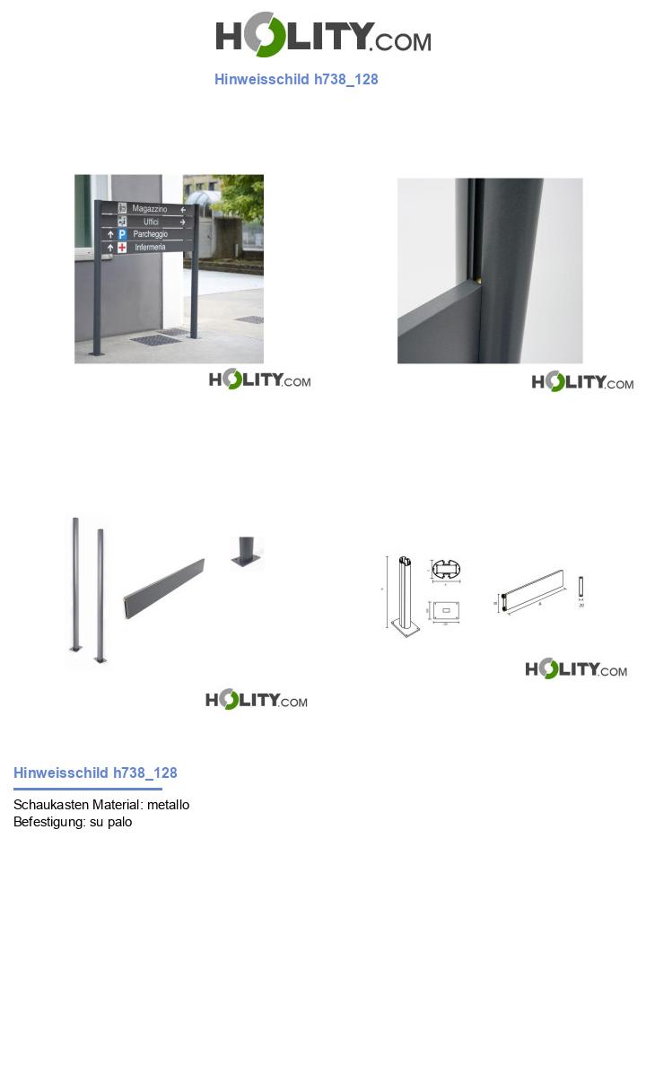 Hinweisschild h738_128