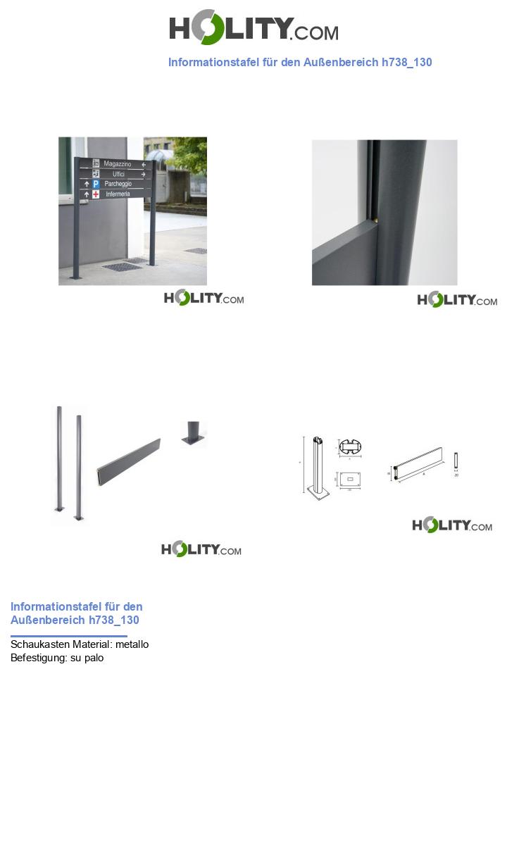 Informationstafel für den Außenbereich h738_130