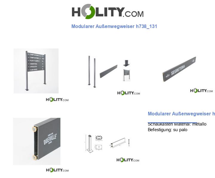 Modularer Außenwegweiser h738_131