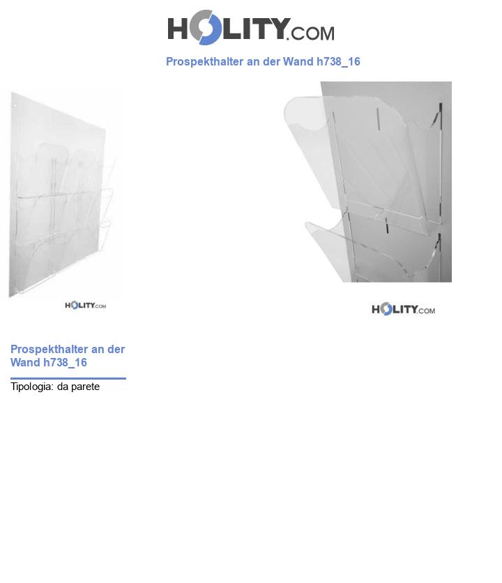 Prospekthalter an der Wand h738_16