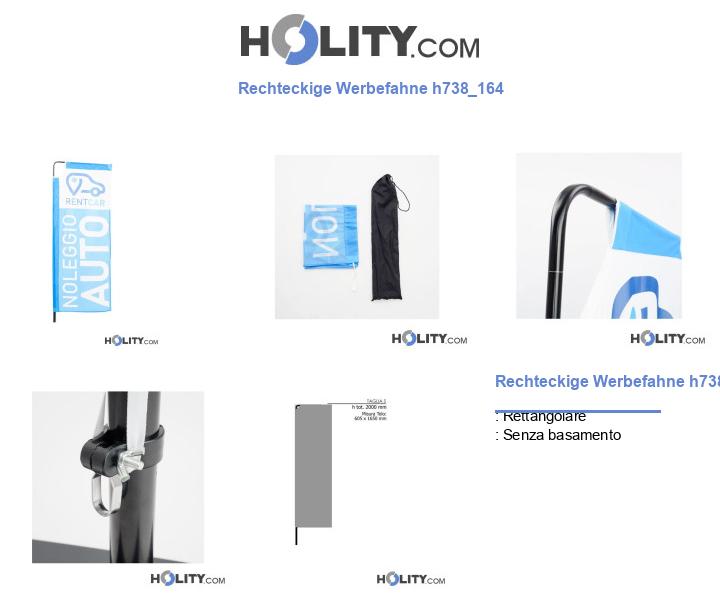 Rechteckige Werbefahne h738_164