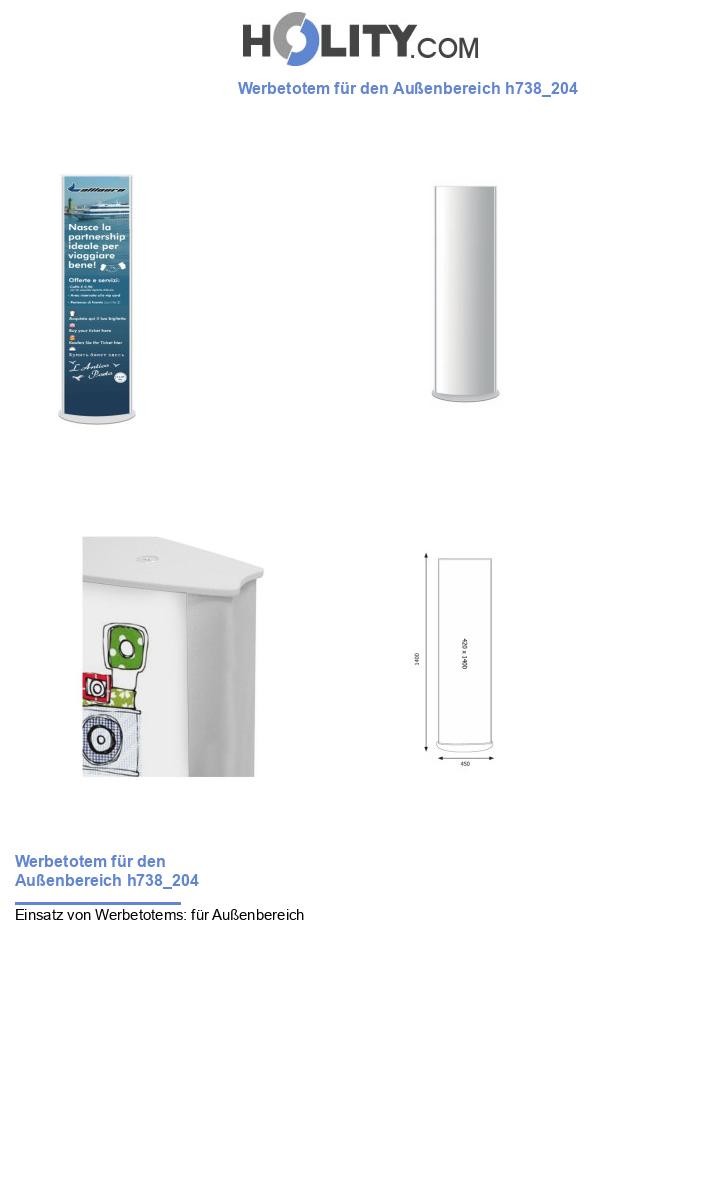 Werbetotem für den Außenbereich h738_204