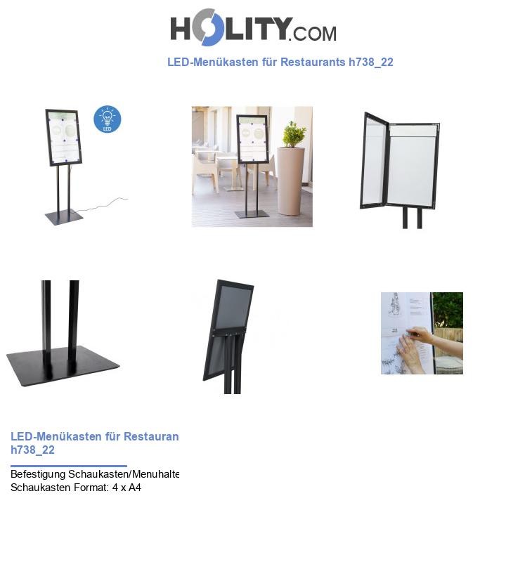 LED-Menükasten für Restaurants h738_22