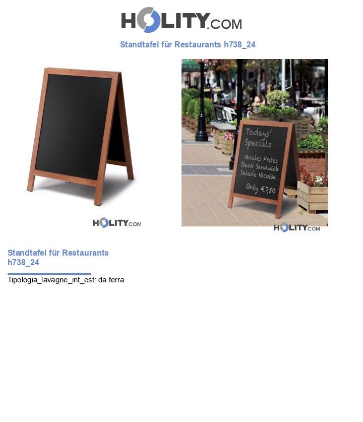 Standtafel für Restaurants h738_24