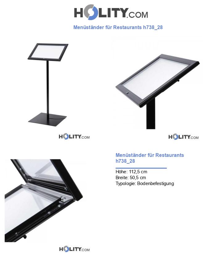 Menüständer für Restaurants h738_28
