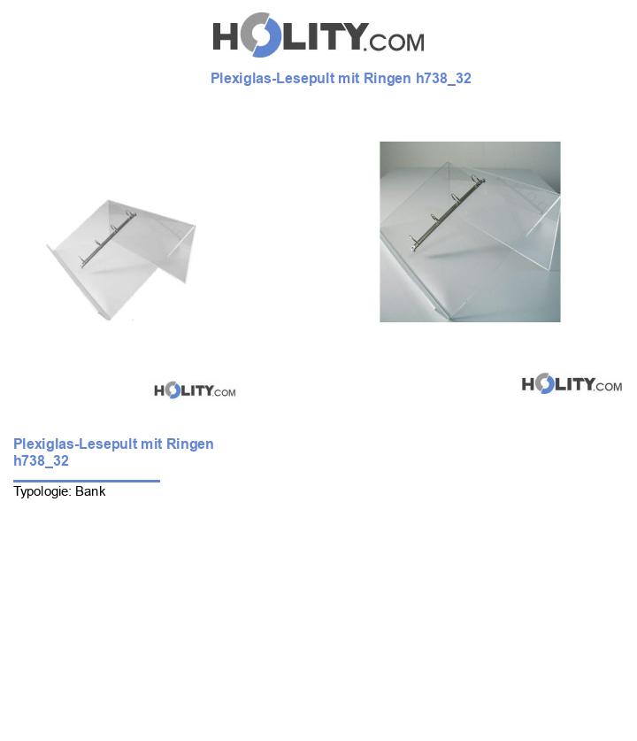 Plexiglas-Lesepult mit Ringen h738_32