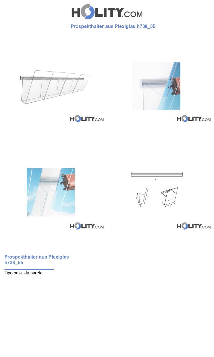 Prospekthalter aus Plexiglas h738_55