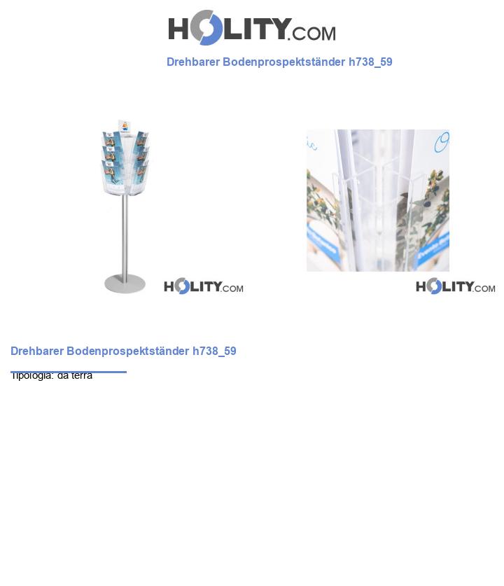 Drehbarer Bodenprospektständer h738_59