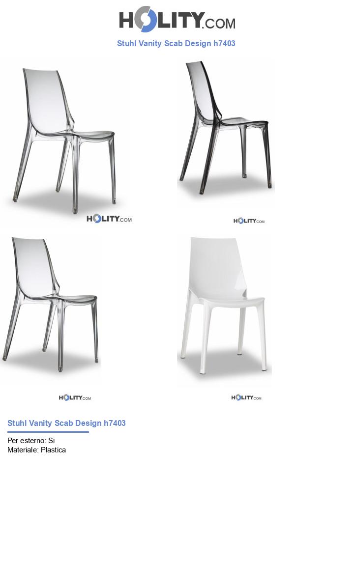 Stuhl Vanity Scab Design h7403