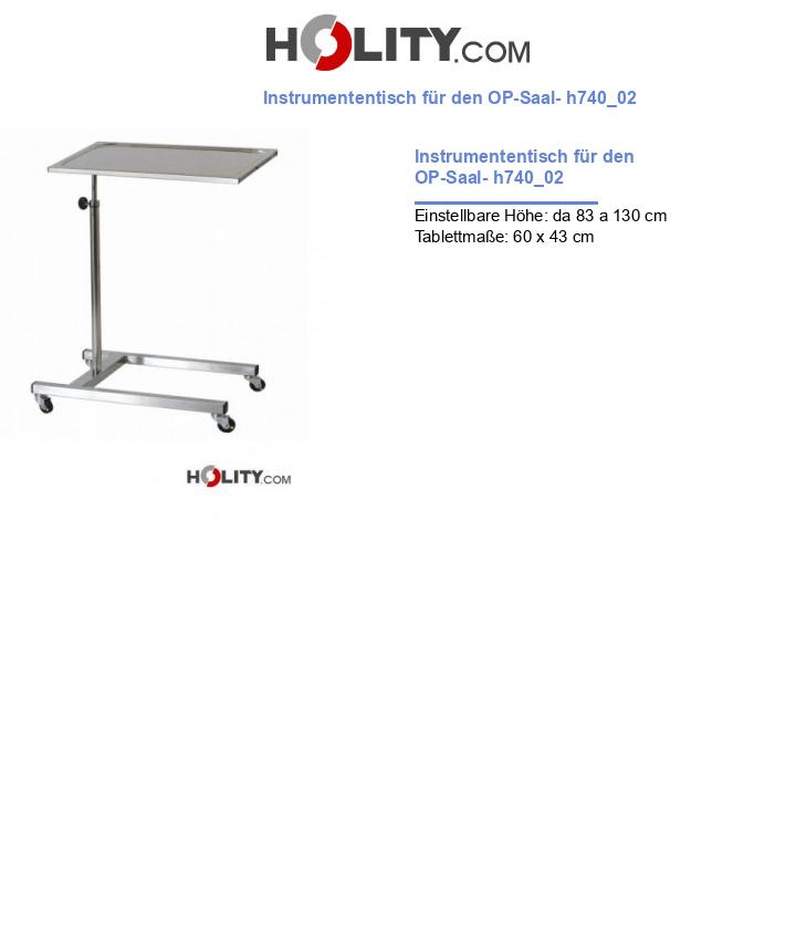 Instrumententisch für den OP-Saal- h740_02