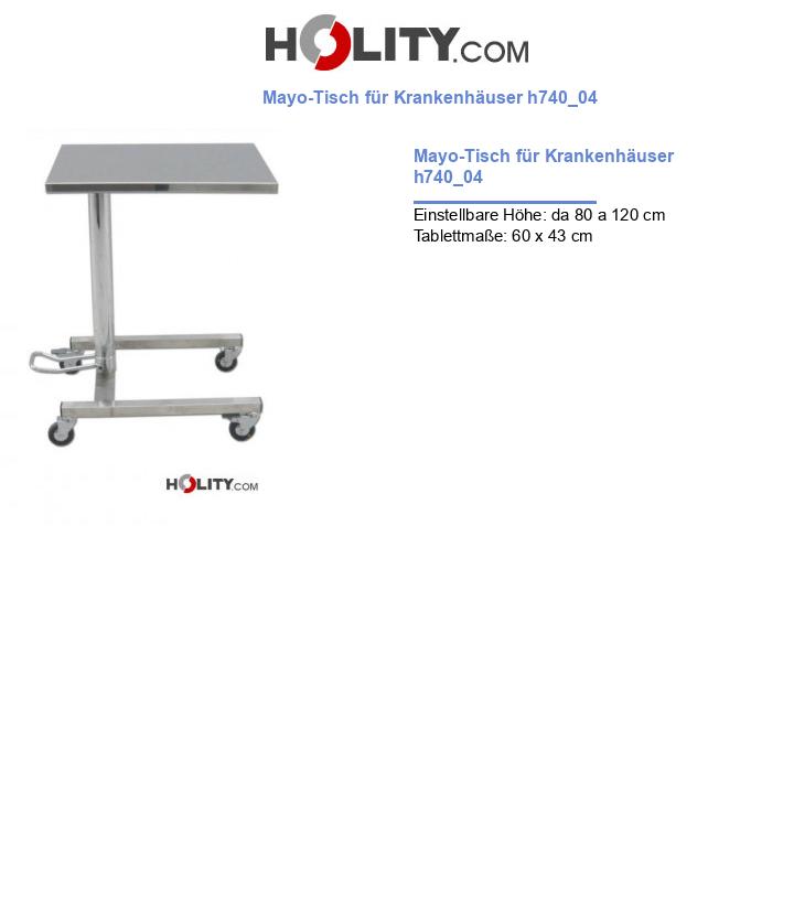 Mayo-Tisch für Krankenhäuser h740_04