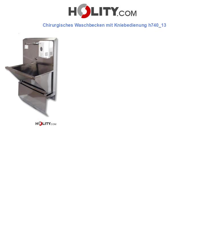 Chirurgisches Waschbecken mit Kniebedienung h740_13