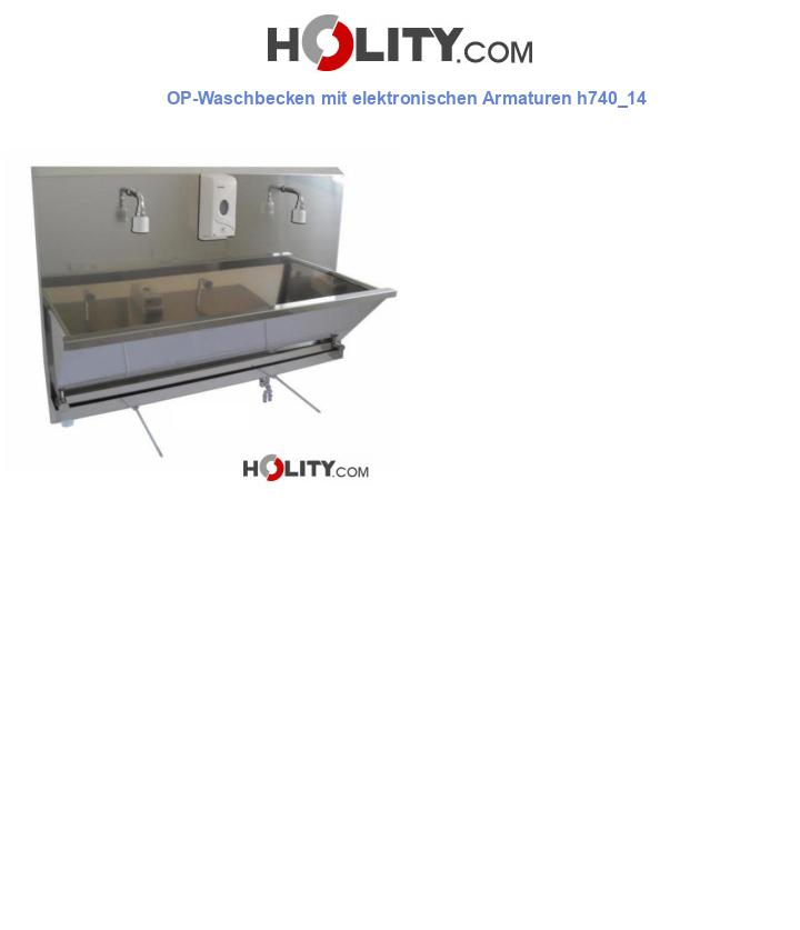 OP-Waschbecken mit elektronischen Armaturen h740_14
