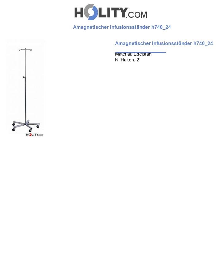Amagnetischer Infusionsständer h740_24