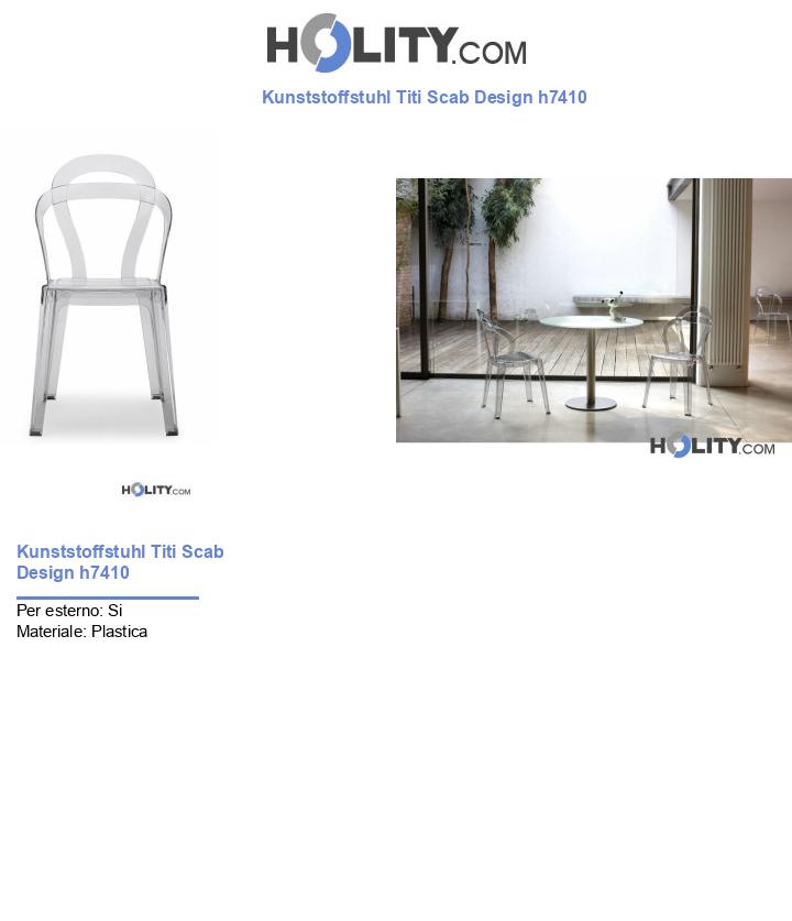 Kunststoffstuhl Titi Scab Design h7410