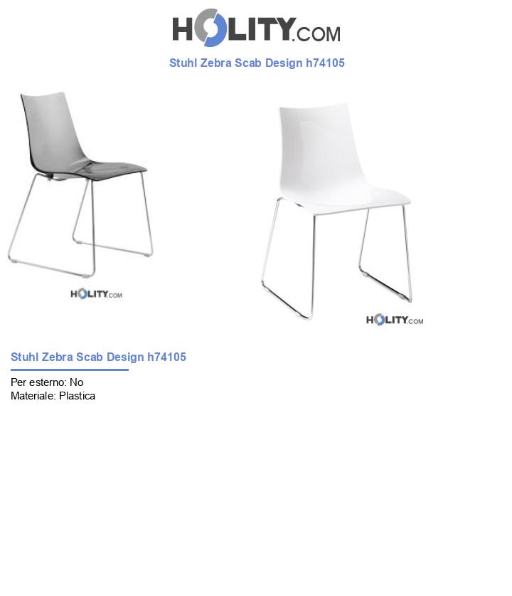 Stuhl Zebra Scab Design h74105