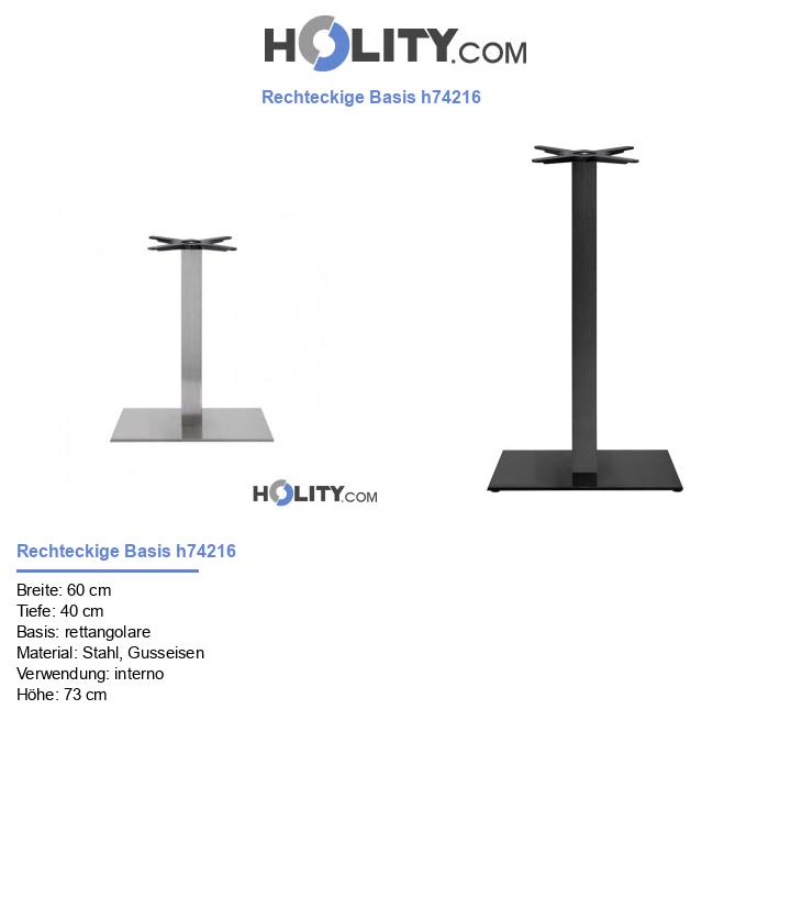 Rechteckige Basis h74216