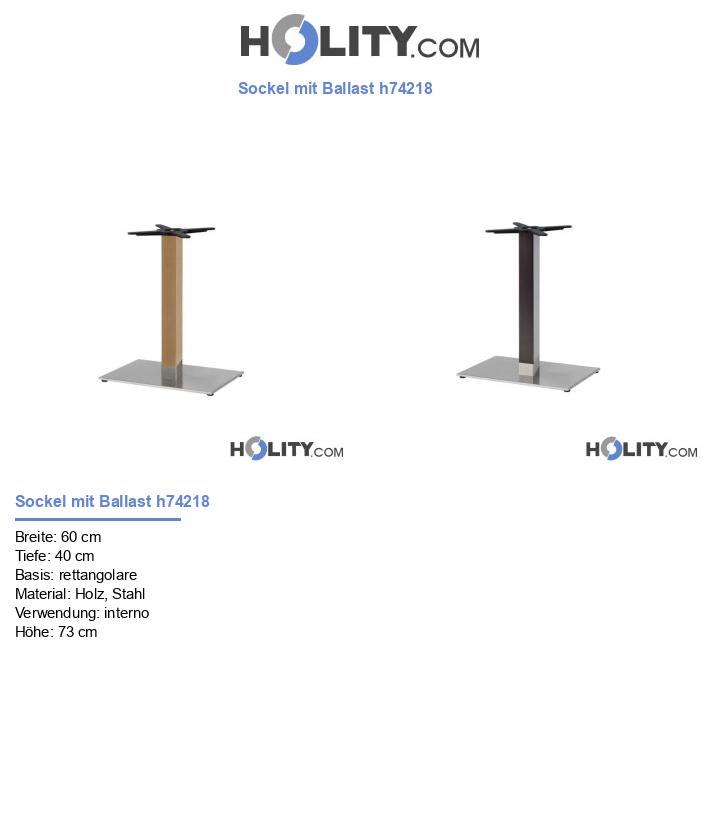 Sockel mit Ballast h74218