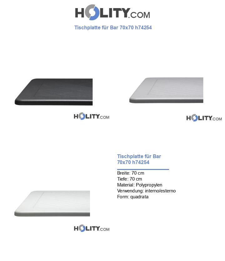 Tischplatte für Bar 70x70 h74254