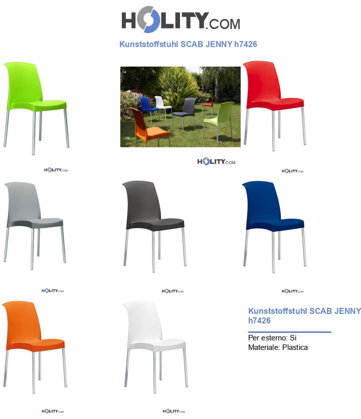 Kunststoffstuhl SCAB JENNY h7426