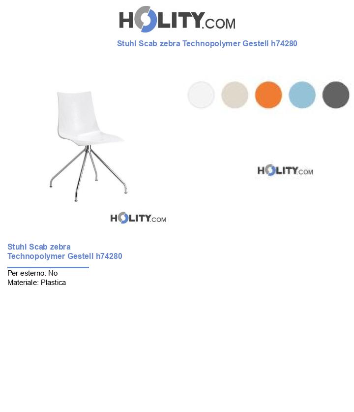 Stuhl Scab zebra Technopolymer Gestell h74280