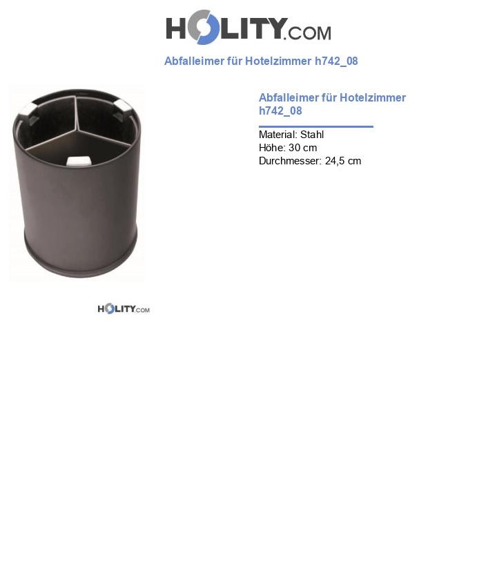 Abfalleimer für Hotelzimmer h742_08
