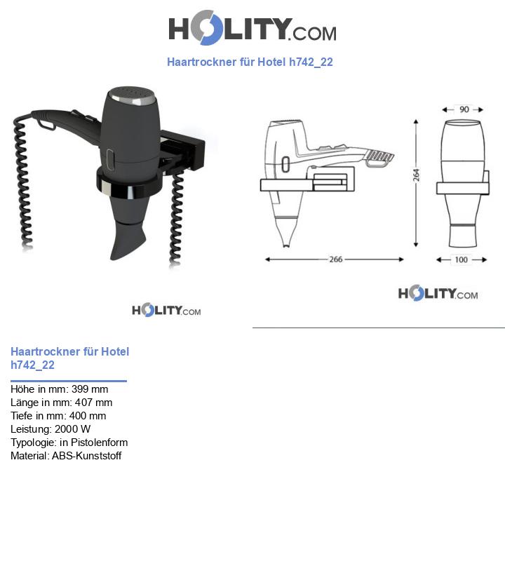 Haartrockner für Hotel h742_22