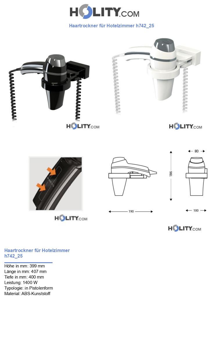 Haartrockner für Hotelzimmer h742_25
