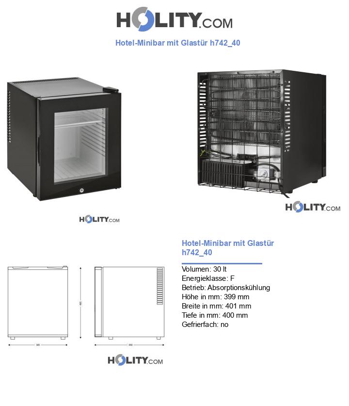 Hotel-Minibar mit Glastür h742_40