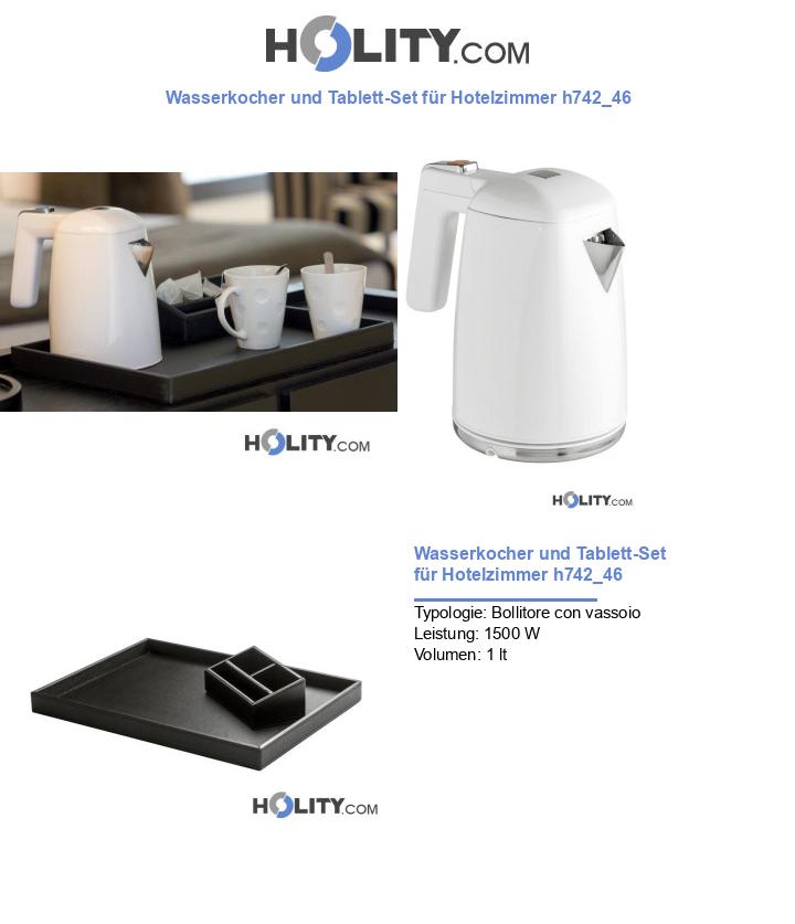 Wasserkocher und Tablett-Set für Hotelzimmer h742_46