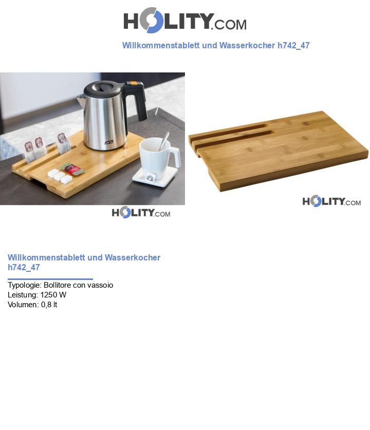 Willkommenstablett und Wasserkocher h742_47
