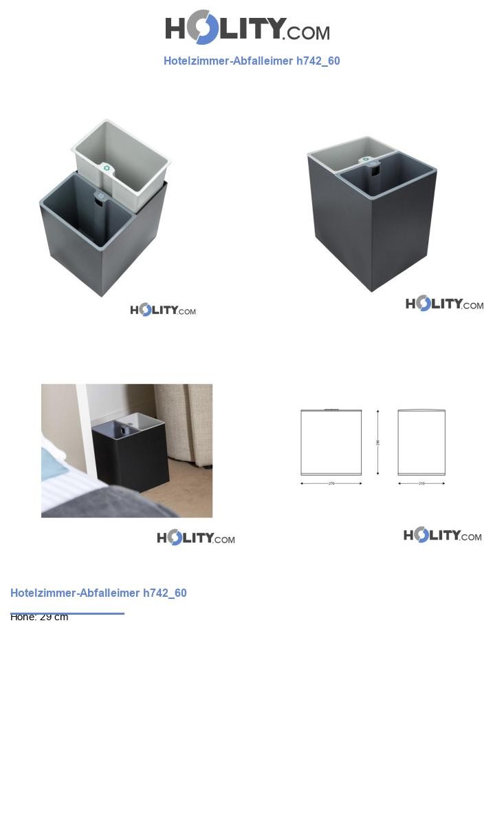 Hotelzimmer-Abfalleimer h742_60