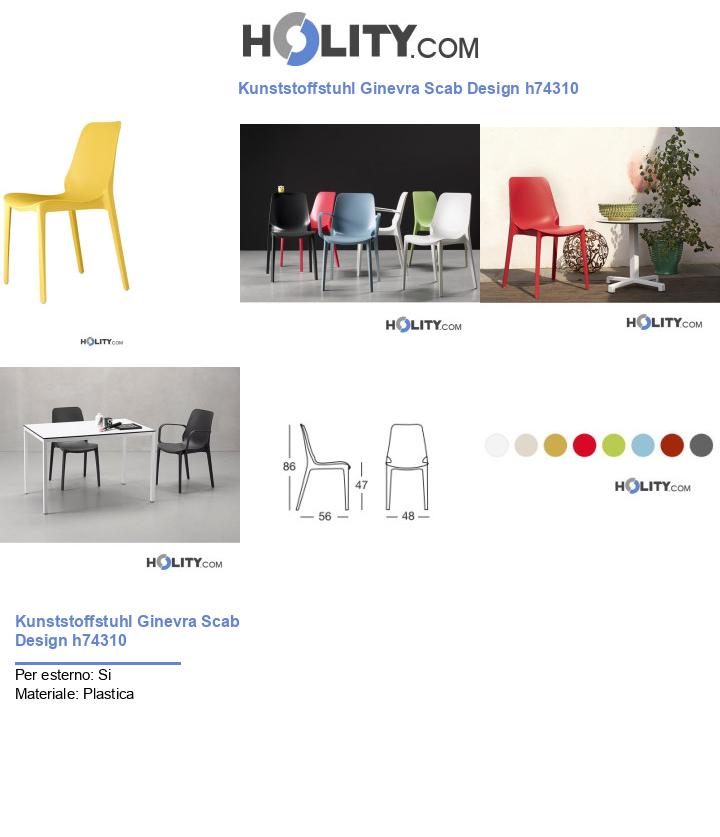 Kunststoffstuhl Ginevra Scab Design h74310