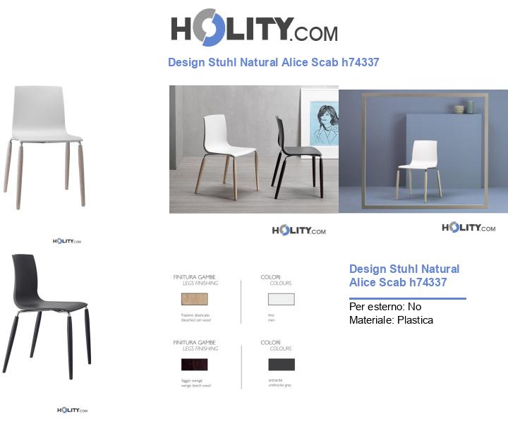 Design Stuhl Natural Alice Scab h74337
