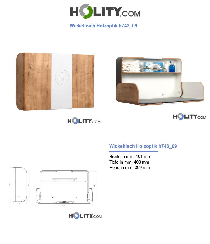 Wickeltisch Holzoptik h743_09