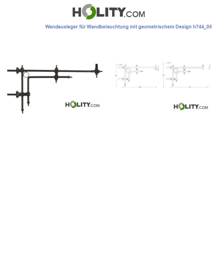 Wandausleger für Wandbeleuchtung mit geometrischem Design h744_05