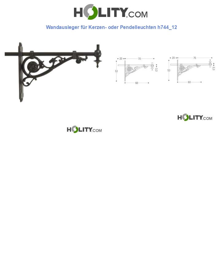 Wandausleger für Kerzen- oder Pendelleuchten h744_12