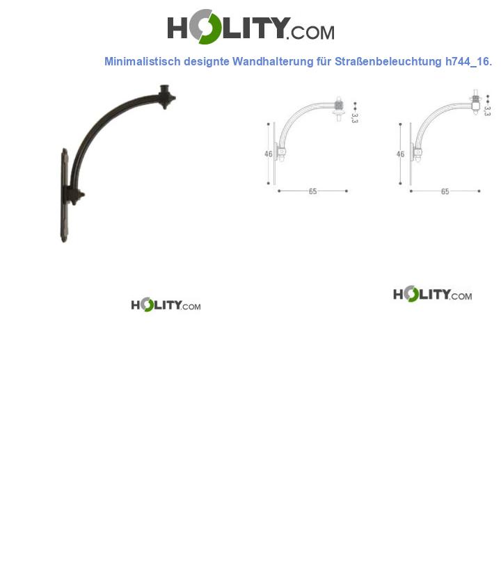 Minimalistisch designte Wandhalterung für Straßenbeleuchtung h744_16.