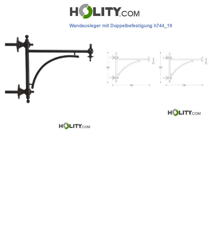 Wandausleger mit Doppelbefestigung h744_19