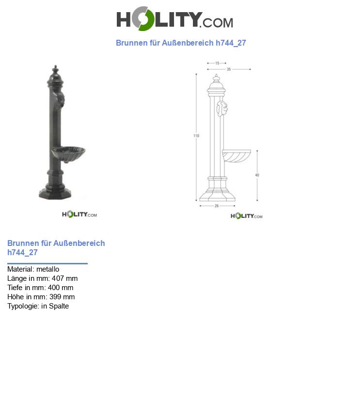 Brunnen für Außenbereich h744_27