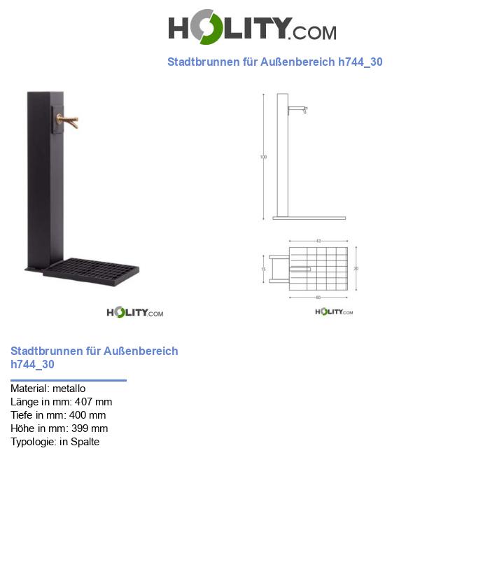 Stadtbrunnen für Außenbereich h744_30
