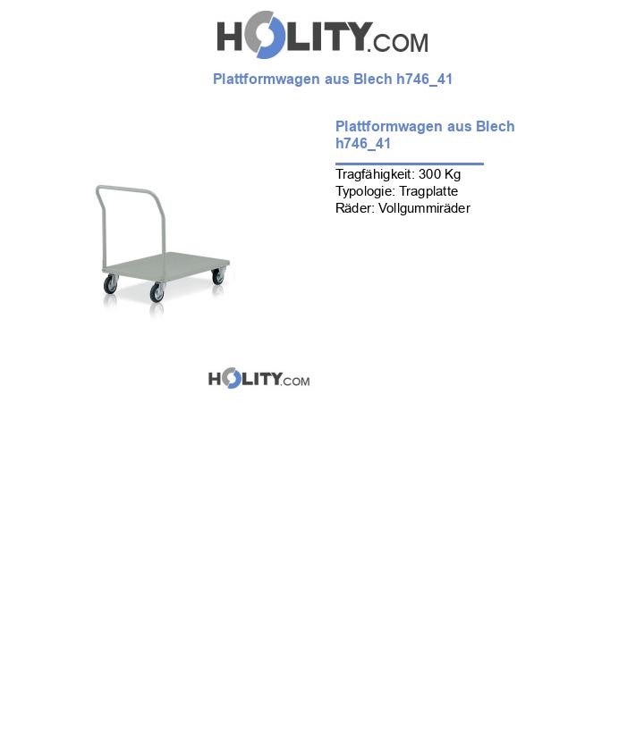 Plattformwagen aus Blech h746_41
