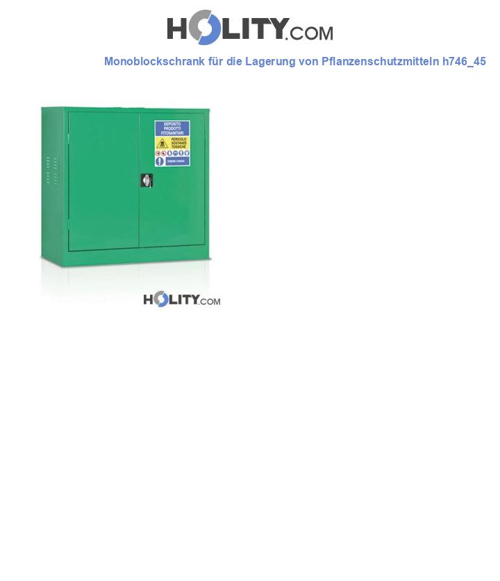 Monoblockschrank für die Lagerung von Pflanzenschutzmitteln h746_45