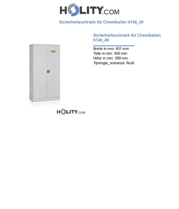 Sicherheitsschrank für Chemikalien h746_49