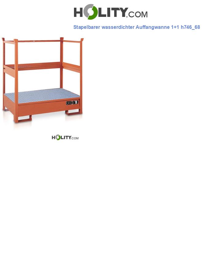 Stapelbarer wasserdichter Auffangwanne 1+1 h746_68
